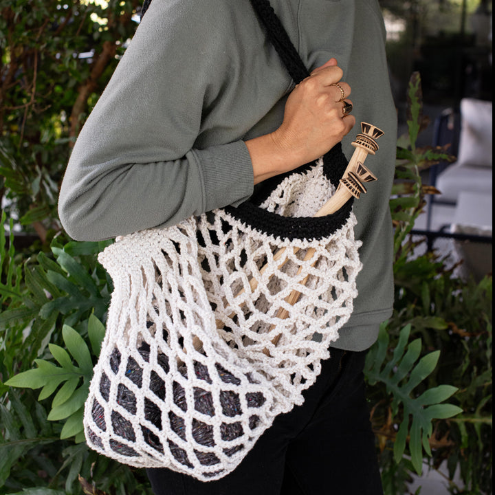 Bolsa de red fashion crochet